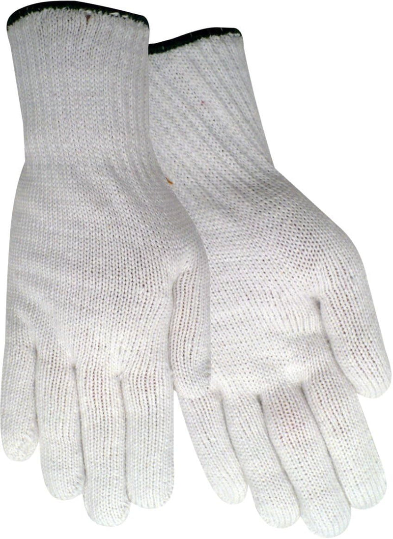 Load image into Gallery viewer, 1120 White 100% Poly Seamless Knit Gloves, Snug Fit Wrist, Sizes S-XL

