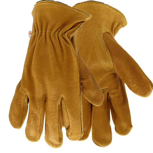 1660 PREMIUM GRAIN PIGSKIN UNLINED DRIVER, SHIRRED ELASTIC BACK, SIZES S-XL