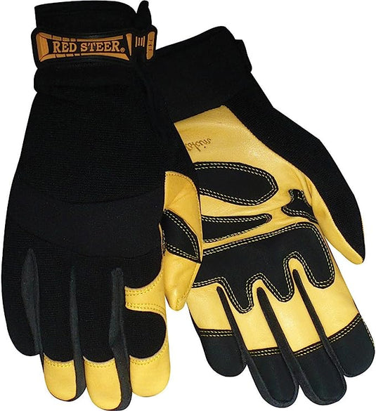 174 GOLDEN GRAIN GOATSKIN HYBRID PVC PALM, VELCRO WRIST, SIZES M-XXL