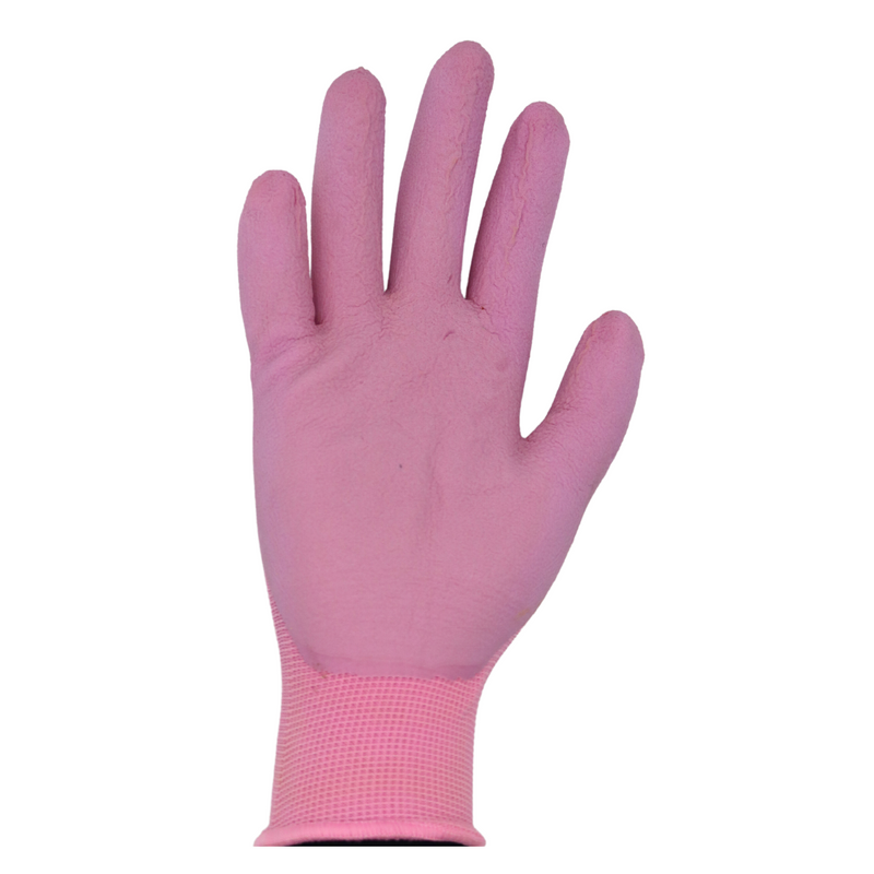Load image into Gallery viewer, A207 FLOWERTOUCH® Foam Natural Rubber Palm, Light Knit Liner, Pink, Sizes S-L
