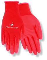 Red Steer A369R Flowertouch Nitrile Palm Red Pattern