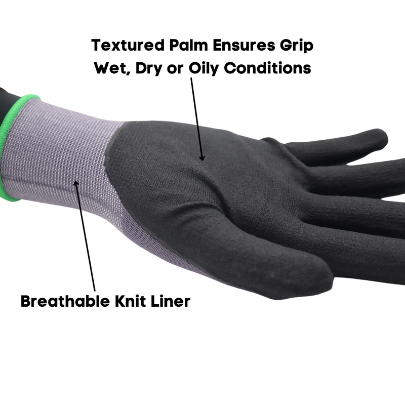 Load image into Gallery viewer, T307 POWERTOUCH Sandy Nitrile Breathable 13 Gauge Knit Shell, Snug Fit Wrist, Sizes S-XXL
