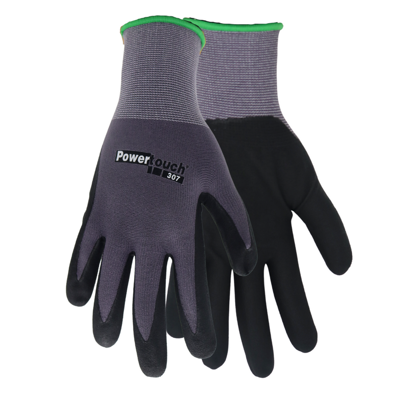 Load image into Gallery viewer, T307 POWERTOUCH Sandy Nitrile Breathable 13 Gauge Knit Shell, Snug Fit Wrist, Sizes S-XXL
