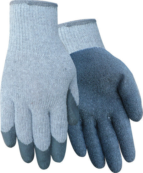 Red Steer 30 Economy Work Gloves - Rubber Palm Only Coating - Rough Finish