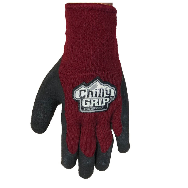Load image into Gallery viewer, Red Steer Chilly Grip A311BG Women's Heavyweight Thermal-Lined Foam Latex Gloves, Maroon/Black
