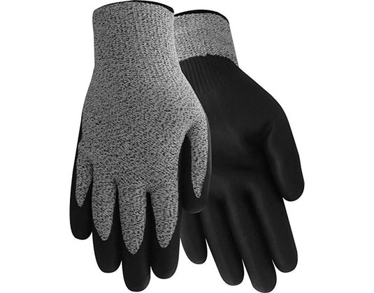 Red Steer 506 Black/Grey Medium Cut-Resistant Gloves - ANSI A3 Cut Resistance