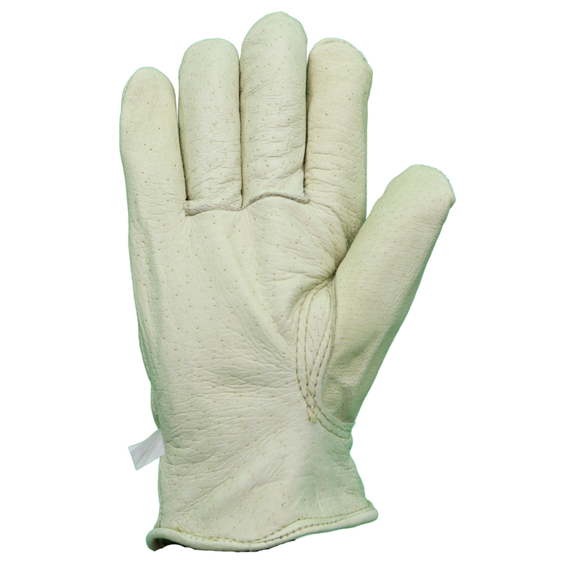 Load image into Gallery viewer, Grain Pigskin 5670 Heatsaver Lined Gloves, Self Hemmed Leather Cuff, Sizes M-XL
