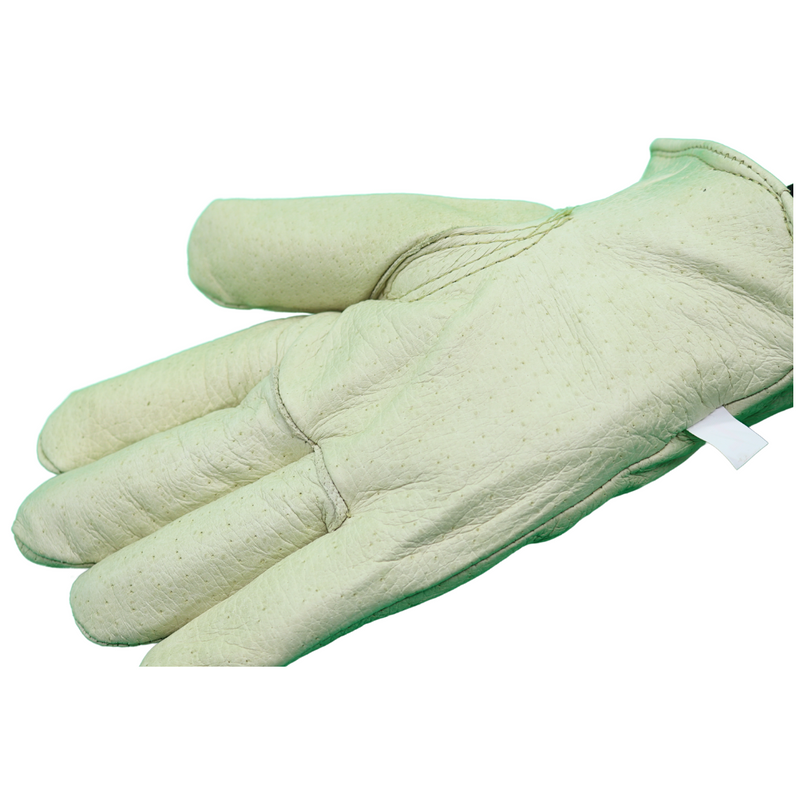 Load image into Gallery viewer, Grain Pigskin 5670 Heatsaver Lined Gloves, Self Hemmed Leather Cuff, Sizes M-XL

