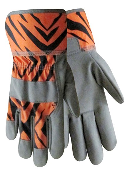 Load image into Gallery viewer, Red Steer 293T Zoo Hands Leather Palm Tiger Youth
