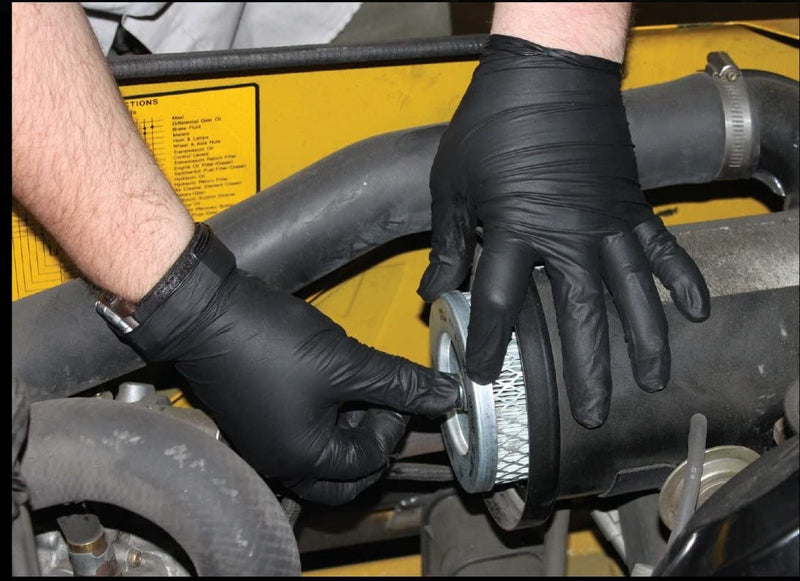 Load image into Gallery viewer, 70000 BLACK DIESEL™ BLACK NITRILE - POWDER FREE - 4 MIL - 100/BOX
