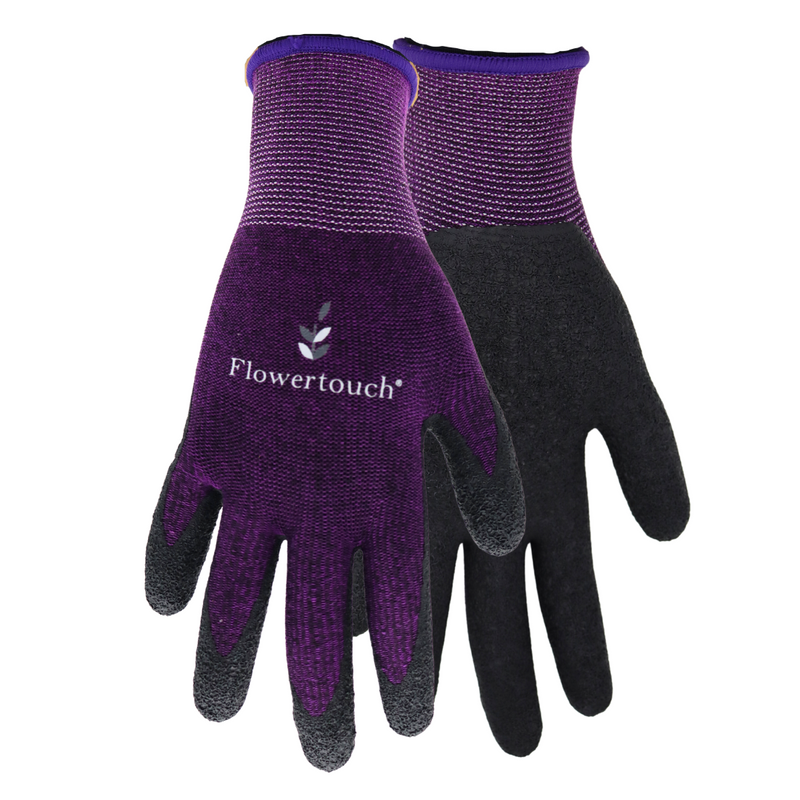 Load image into Gallery viewer, TA206 FLOWERTOUCH® PURPLE NATURAL RUBBER-KNIT - XS/S &amp; M/L
