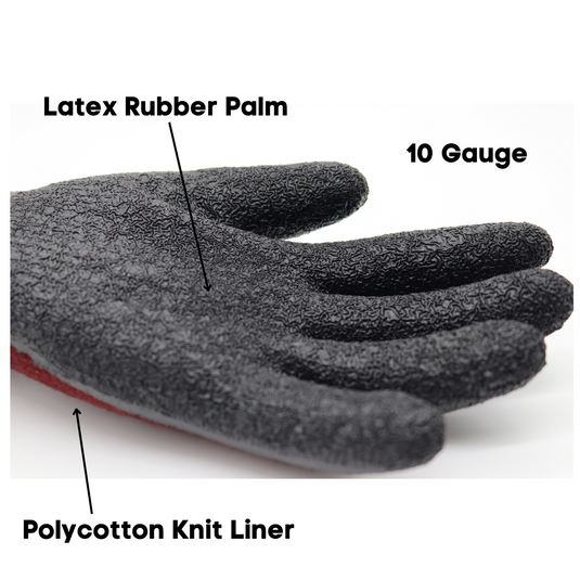 A301BG Insulated Powergrip Women's Gloves, 10 Gauge Burgundy, Sizes S-L, Sold by Pair