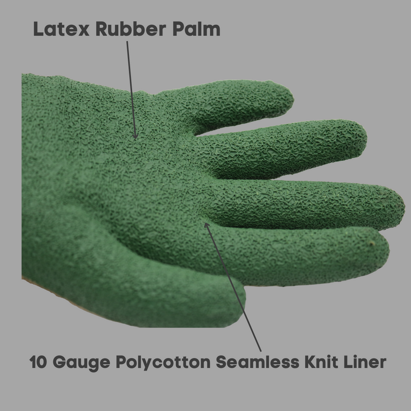 Load image into Gallery viewer, Flowertouch A305 Women's Rubber Palm Gloves, 10 Gauge Polycotton Liner, Sizes S-L
