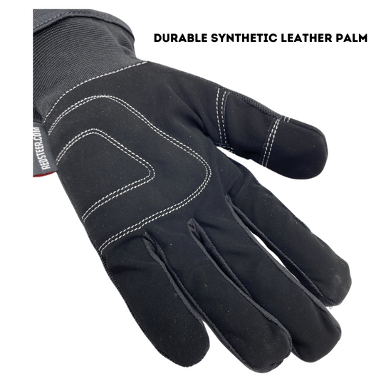 170 IRONSKIN® UNLINED BLACK MECHANIC DRIVER, BREATHABLE STRETCH SPANDEX BACK, SIZES S-XL