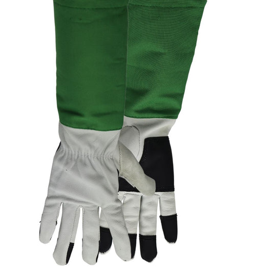 T240 PREMIUM WOMEN'S GOATSKIN ROSE GLOVE W/ CANVAS GAUNTLET, PALM & FINGER PATCHES, SIZES S-L
