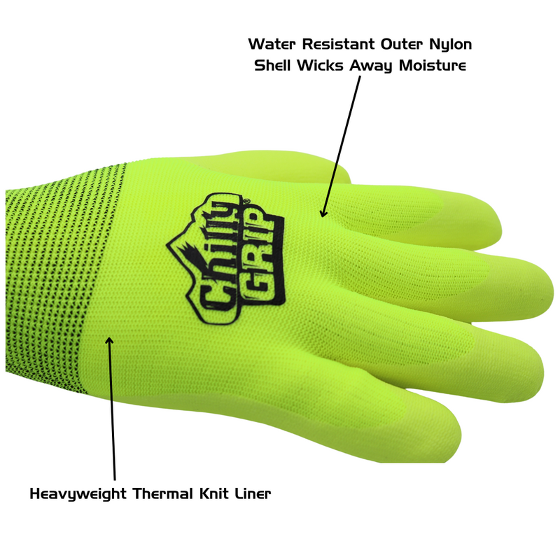Load image into Gallery viewer, A319 Chilly Grip® Water Resistant Hi-Vis Thermal Gloves, Sizes S-XXL
