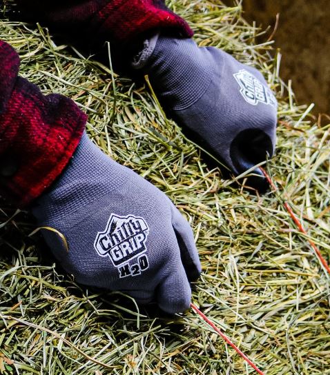 Load image into Gallery viewer, A320 Chilly Grip® H2O Water Resistant Gray Gloves, Thermal Liner, Black Nitrile Coated Palm, Sizes S-XL
