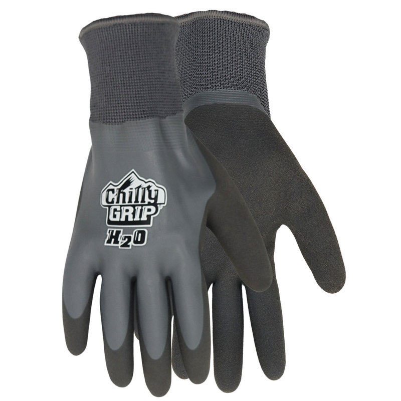Load image into Gallery viewer, Red Steer A327 2 Pack Gloves (A325 and A326 included in this set) Waterproof Chilly Grip Grey and Black Insulated Gloves, Sizes M-XL
