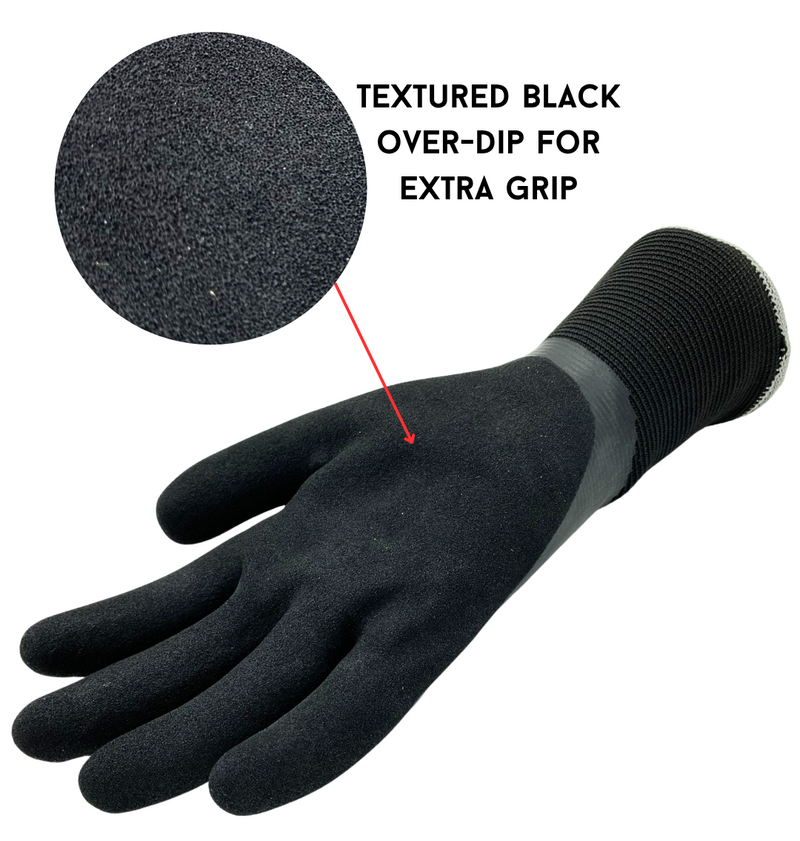 Load image into Gallery viewer, Red Steer A327 2 Pack Gloves (A325 and A326 included in this set) Waterproof Chilly Grip Grey and Black Insulated Gloves, Sizes M-XL
