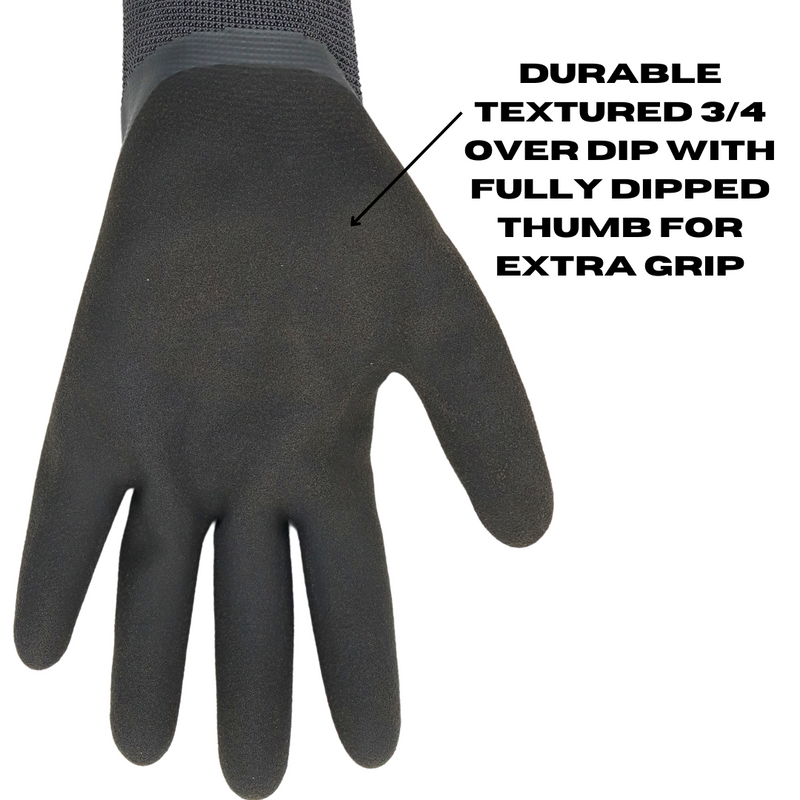 Load image into Gallery viewer, Red Steer A327 2 Pack Gloves (A325 and A326 included in this set) Waterproof Chilly Grip Grey and Black Insulated Gloves, Sizes M-XL
