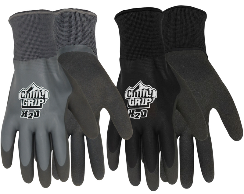 Load image into Gallery viewer, Red Steer A327 2 Pack Gloves (A325 and A326 included in this set) Waterproof Chilly Grip Grey and Black Insulated Gloves, Sizes M-XL
